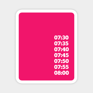 Pink Alarm Clock Magnet