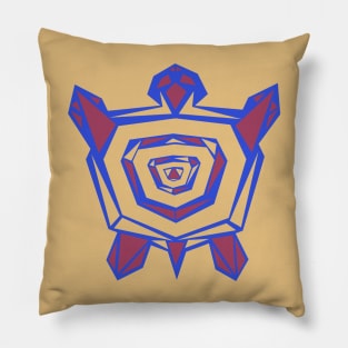 Aboriginal Mosaic Turtle (Red Edge) Pillow