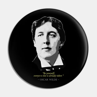 Oscar Wilde Quote Pin