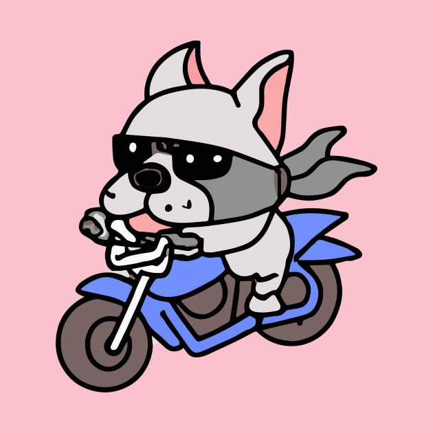 Pit Bull Dog Biker Dog Owner Retro Funny Dog by BetterManufaktur