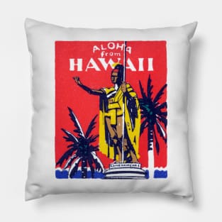 1930  King Kamehameha, Hawaii Pillow