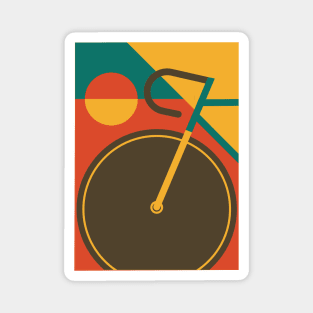 Modern Art Bicycle Cycling Graphic Magnet