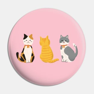 popcast three cats Pin