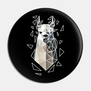 Geometric Alpaca Pin