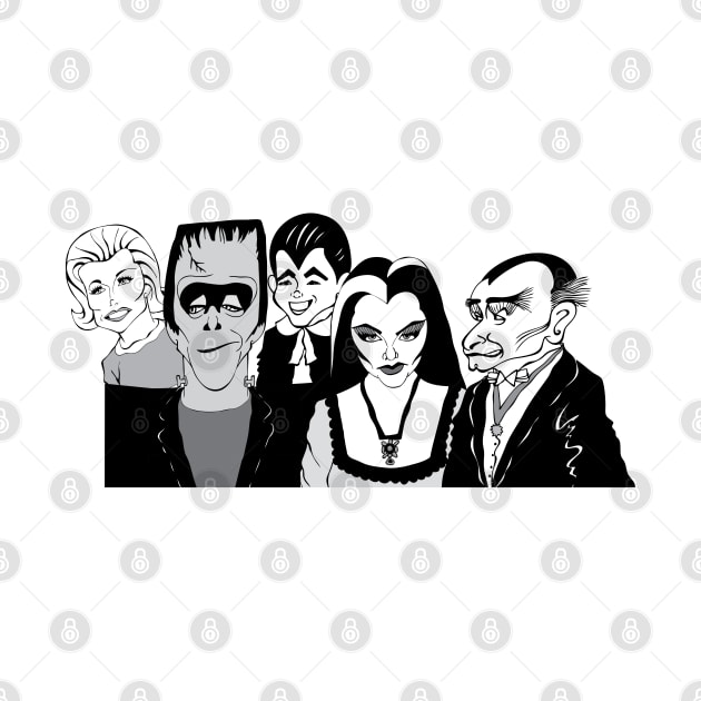 THE MUNSTERS FAN ART!! by cartoonistguy