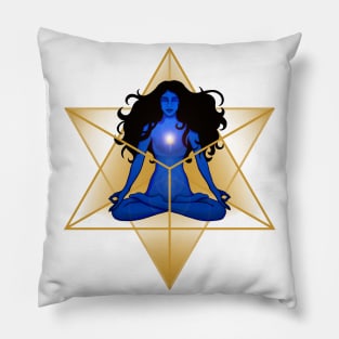 Woman inside Merkabah Pillow