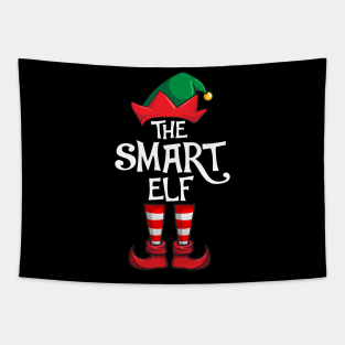 Smart Elf Matching Family Christmas Tapestry