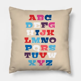 ABC alphabet - letters from A to Z Pillow