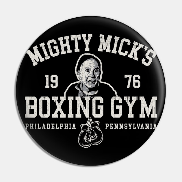 Mighty Mick Boxing Pin by Alema Art