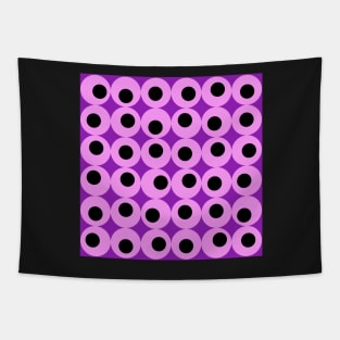 Liquorice, black, violet  and pink Tapestry