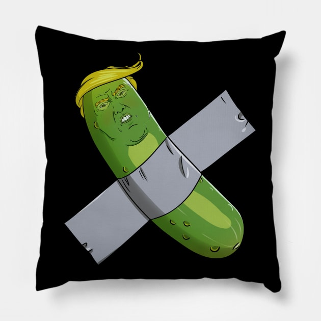 Pickle Trump Pillow by Radarek_Design