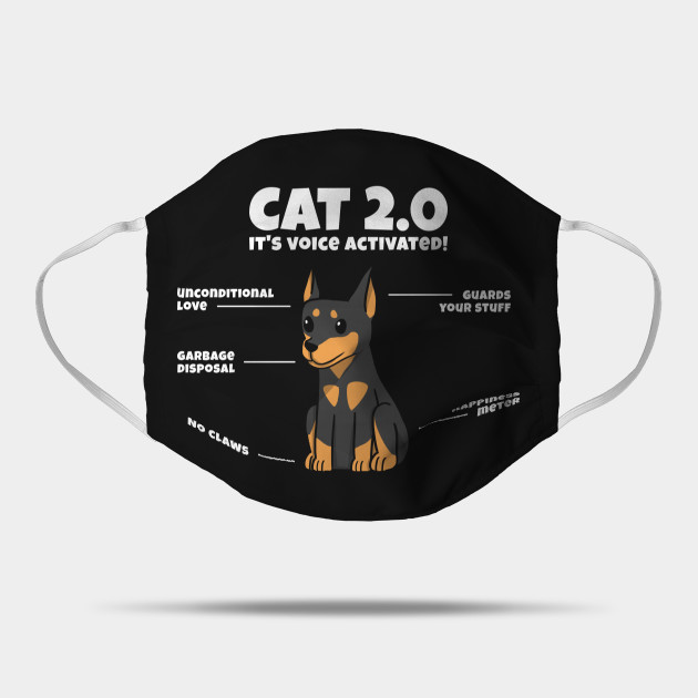Miniature Pinscher Cat 2.0 - Miniature Pinscher - Mask ...