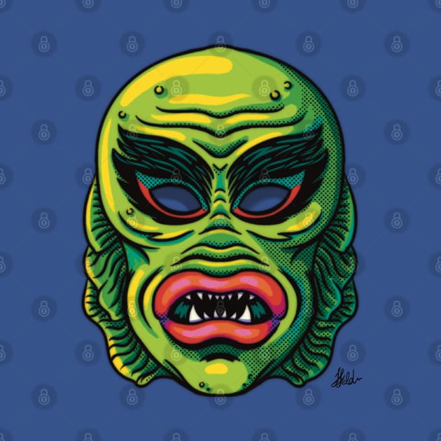 The Creature Mask by jfeldmanart