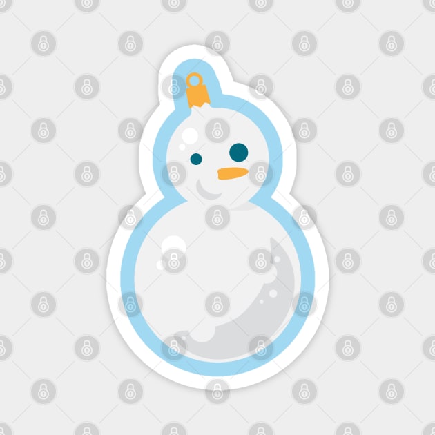 Snowman Ornament Magnet by zacrizy
