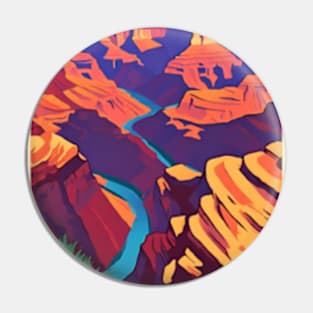 fauvism art of grand canyon usa 4 Pin