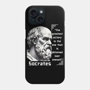 Socrates quote for stoic lovers Phone Case