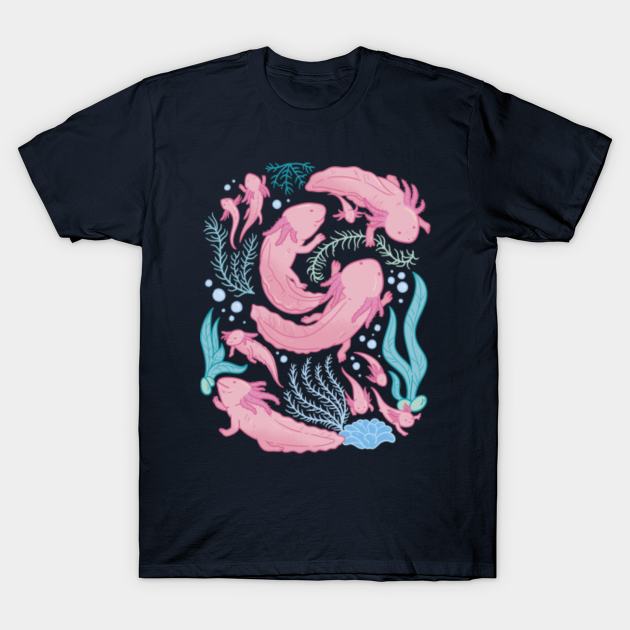 Cute And Awesome Axolotl Axolotls Design Art Gift For A Birthday Or Christmas - Animal - T-Shirt