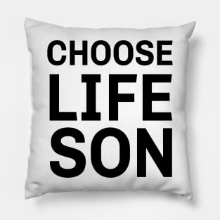 Rush - Choose Lifeson - Wham Style - Black Text Pillow