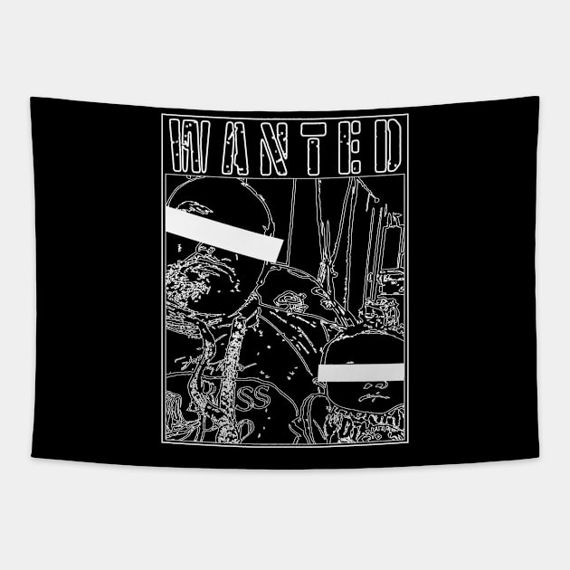 Black Bar Series (Wanted) Tapestry by FatboyFarms
