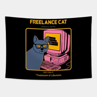 Freelancer cat Tapestry