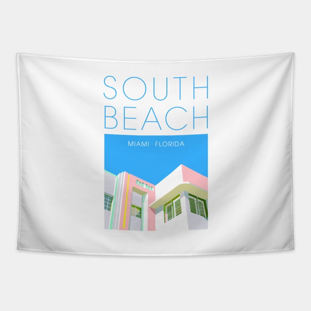 Florida South Beach Tapestry by markvickers41