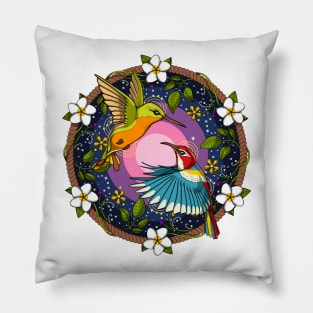 Ayahuasca Hummingbirds Pillow