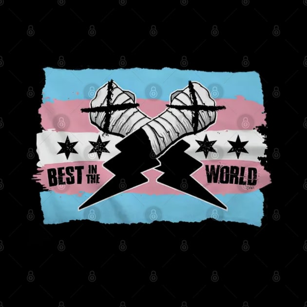 CM Punk Best In The World Trans Pride by Holman