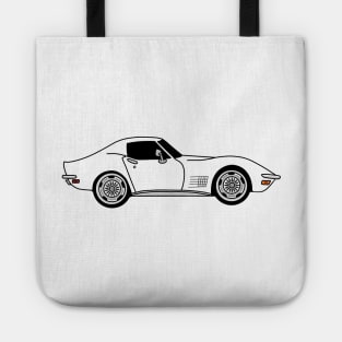 White C3 Corvette Tote