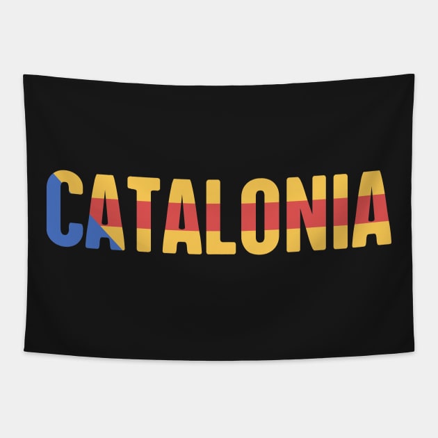 Catalonia Flag Tapestry by MeatMan