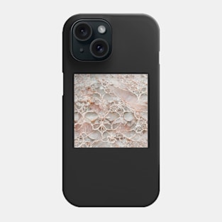 Rose flowers marble pattern Phone Case