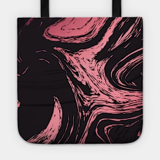 Rose Gold and Black Marble Tote