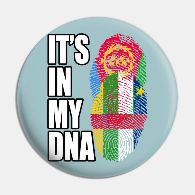 Eritrean And Central African Mix Heritage DNA Flag Pin by Just Rep It!!