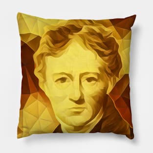 Charles Lamb Golden Portrait | Charles Lamb Artwork 9 Pillow