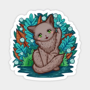 Kitty Final Boss Illustration Magnet