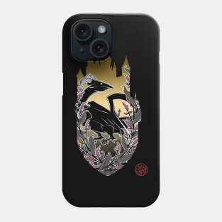 Medieval dragon and Eltz castle Phone Case