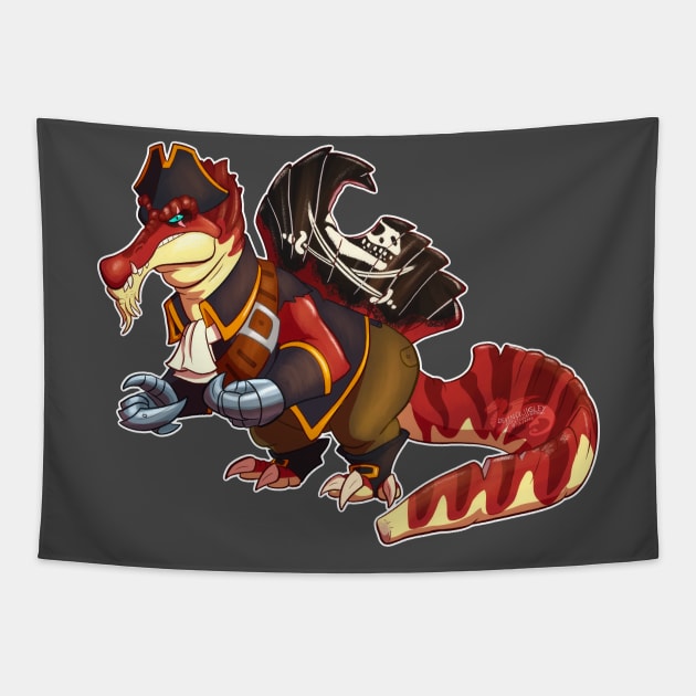 Gustaf the Spino-Pirate Tapestry by Professor Lambeo Rolophus