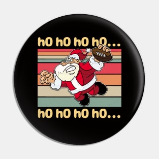 Retro Football Ho Ho Ho Pin