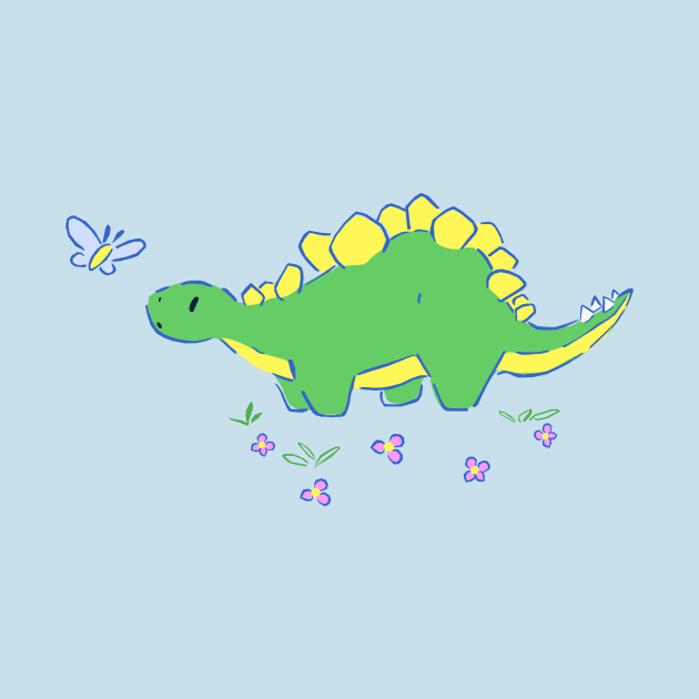 Cute Stegosaurus by YipeeKaiYay