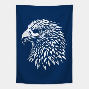 Minimalist Eagle Head - distressed Tapestry