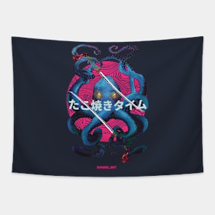 SAMURAI OCTOPUS Tapestry