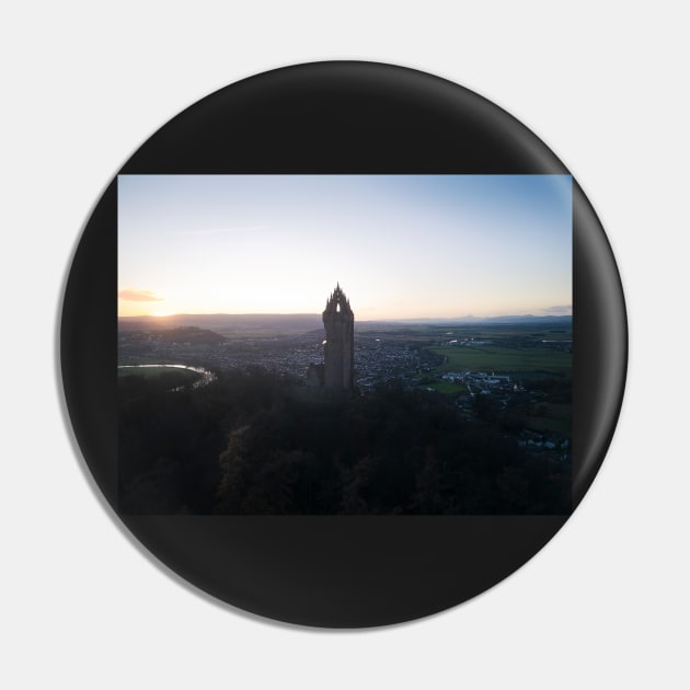 Stirling Wallace Monument from the air Pin by TMcG72