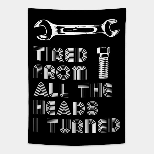 Tired From All The Heads I Turned Tapestry by Kcaand