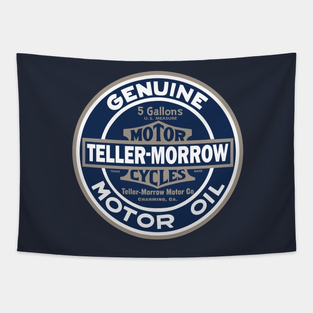 Teller-Morrow Motor Oil Tapestry by DGNGraphix