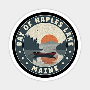 Bay of Naples Lake Maine Sunset Magnet