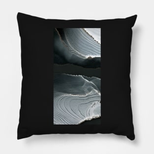 Monochrome abstract art, lines and shapes Pillow