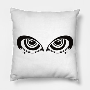 Abstract tribal tattoo with eye concept No. A19 Pillow