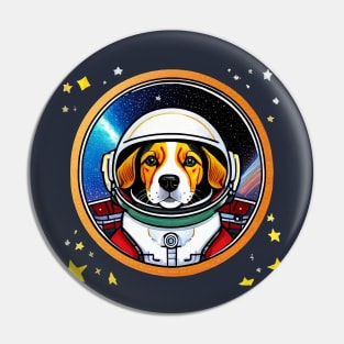 Beagle Dog in Space Pin