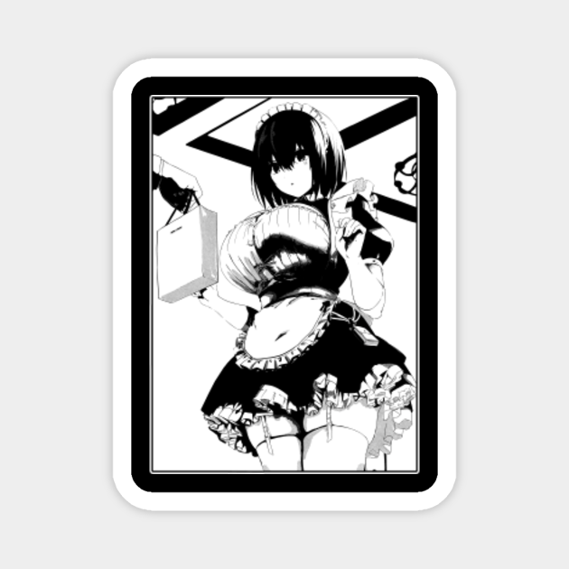 Ecchi Girl I Want You To Make A Disgusted Face And Show Me Your Underwear Anime Magnet 