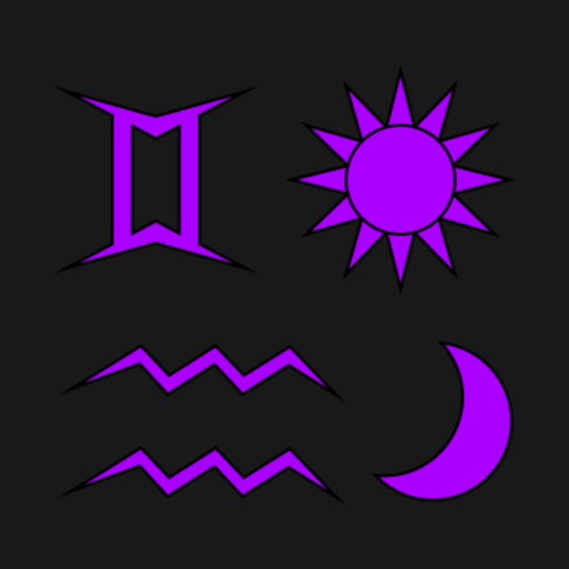 Gemini Sun Aquarius Moon - Gemini Sun Aquarius Moon - T-Shirt | TeePublic