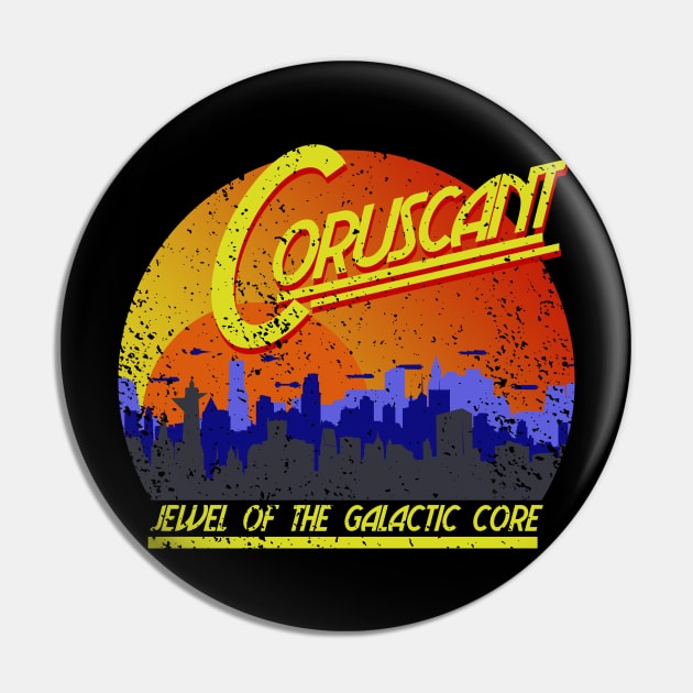 Coruscant Badge Pin by PopCultureShirts